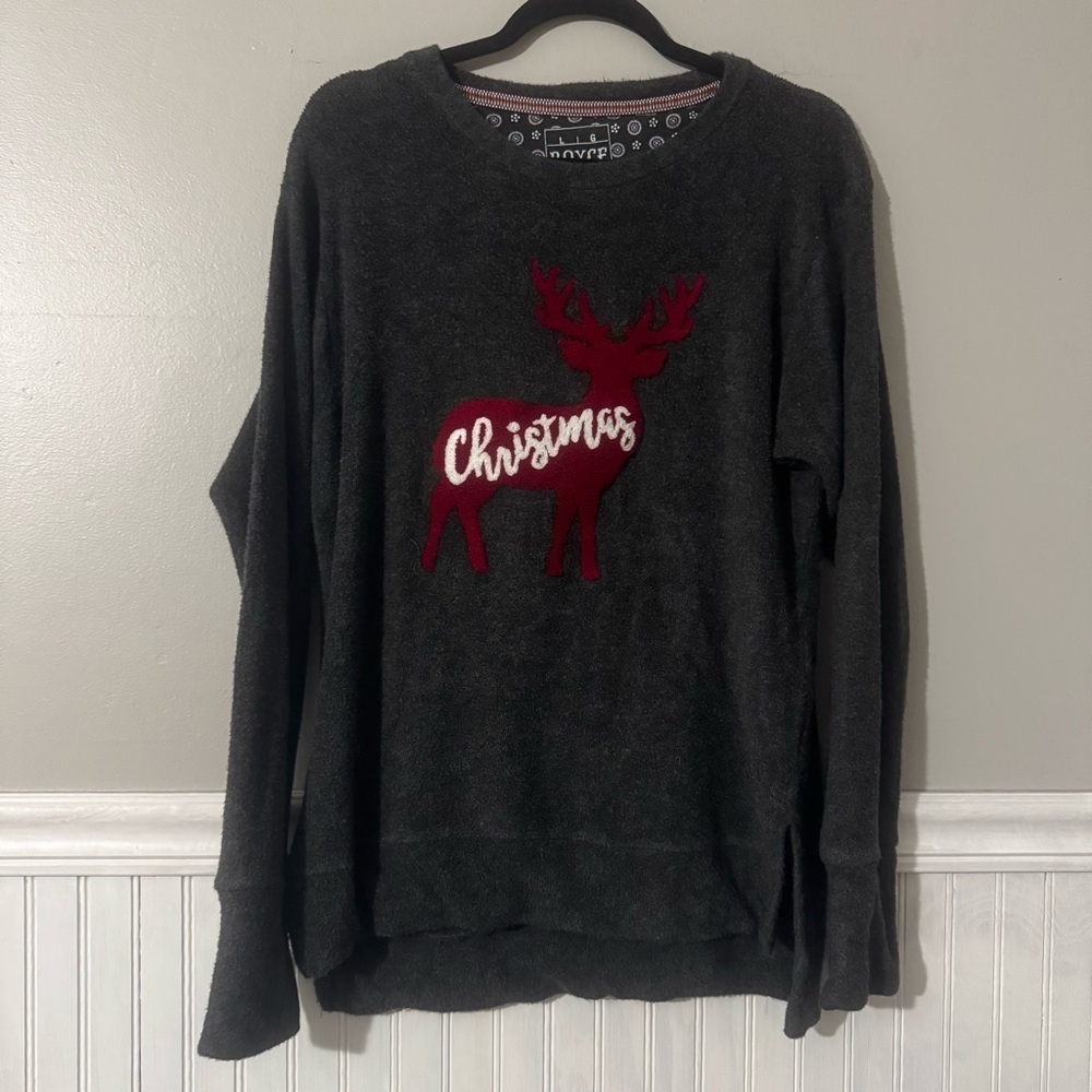 Royce Brand Women’s Pullover Christmas Reindeer Holiday Sweater Size Large
